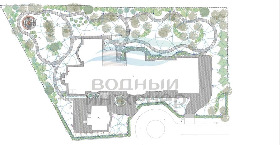 Схема и расположение трубопроводов для системы автополива